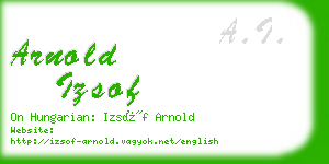 arnold izsof business card